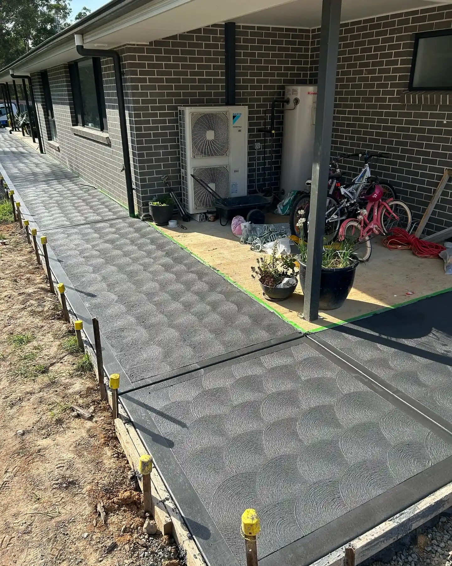 Completed concrete project
