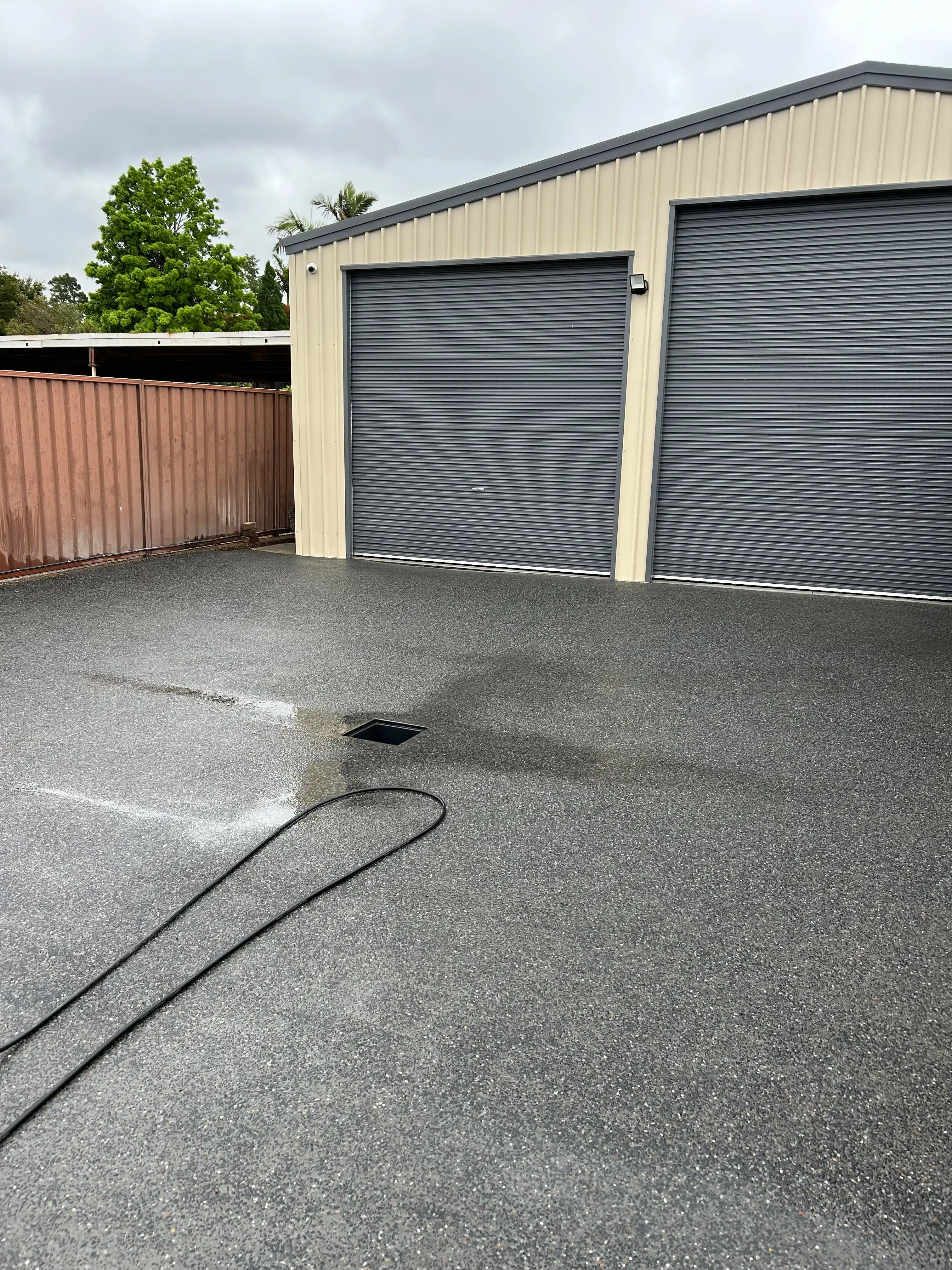 Completed concrete project