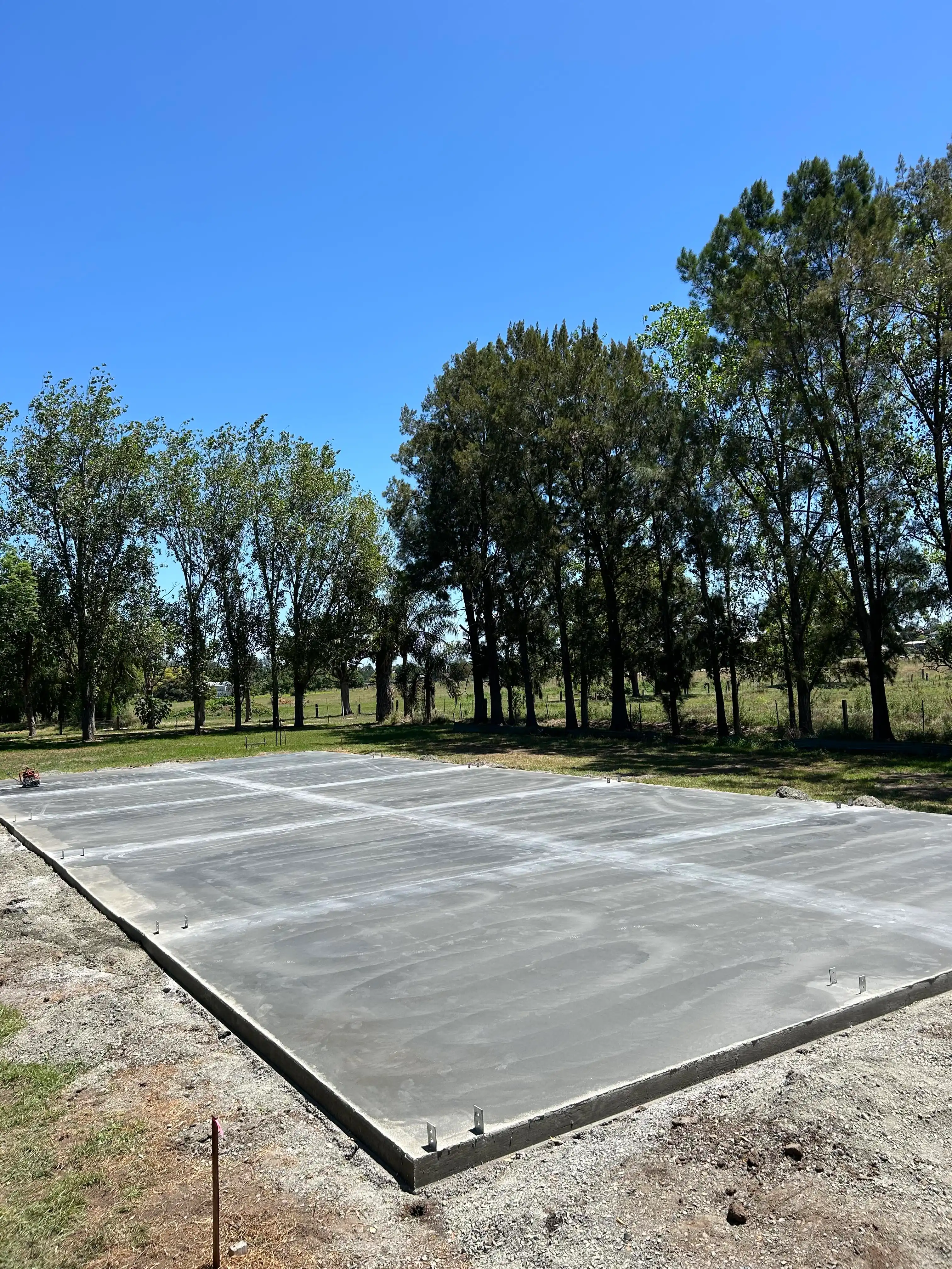 Completed concrete project