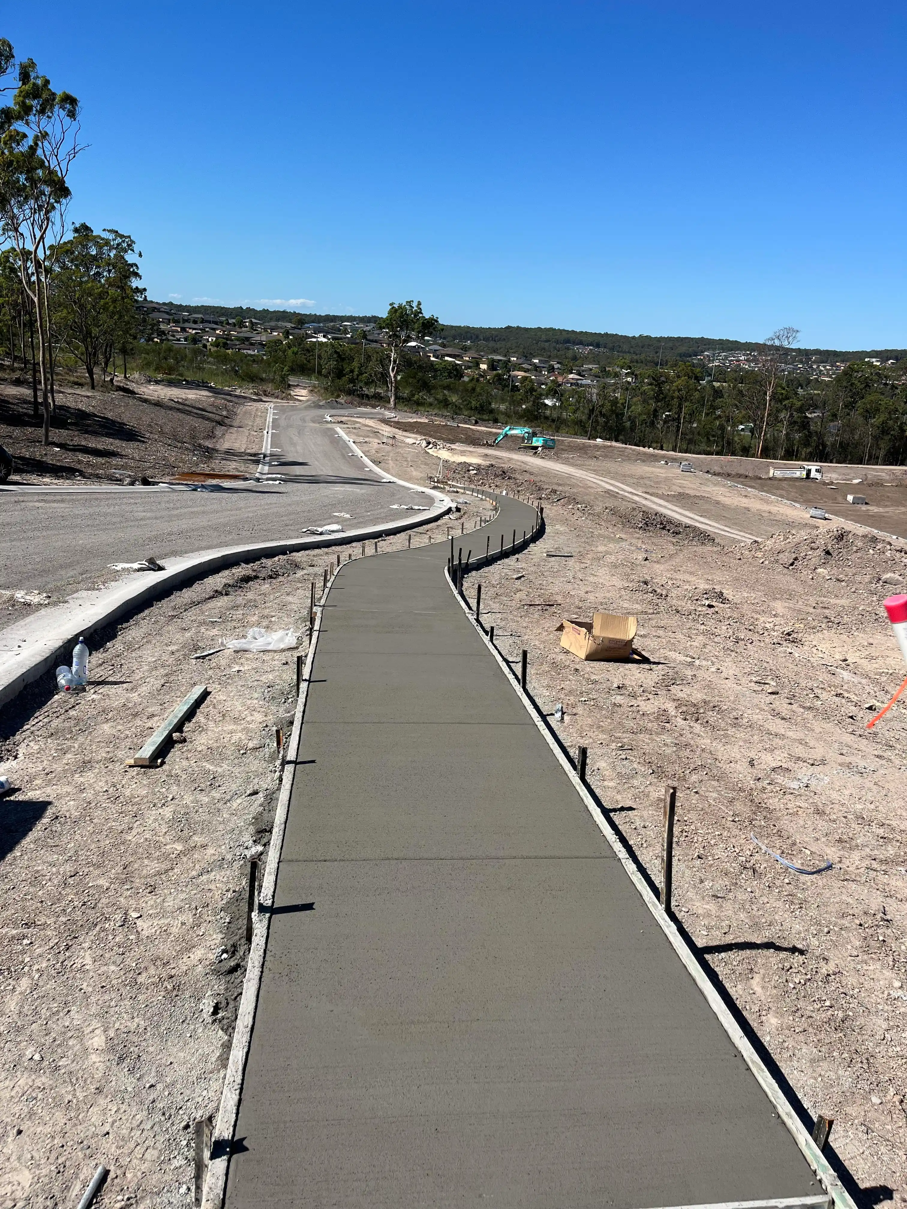 Completed concrete project