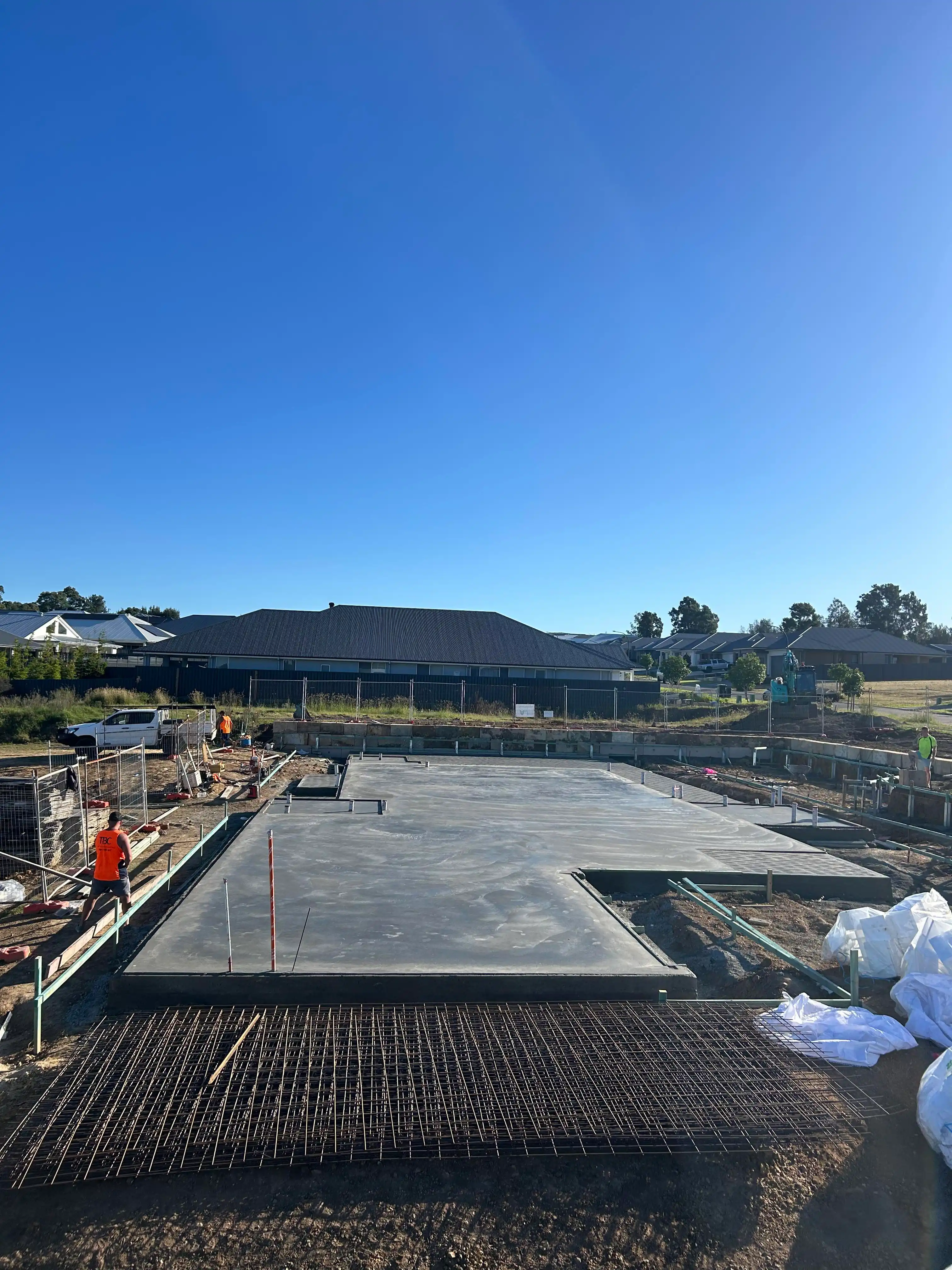 Completed concrete project
