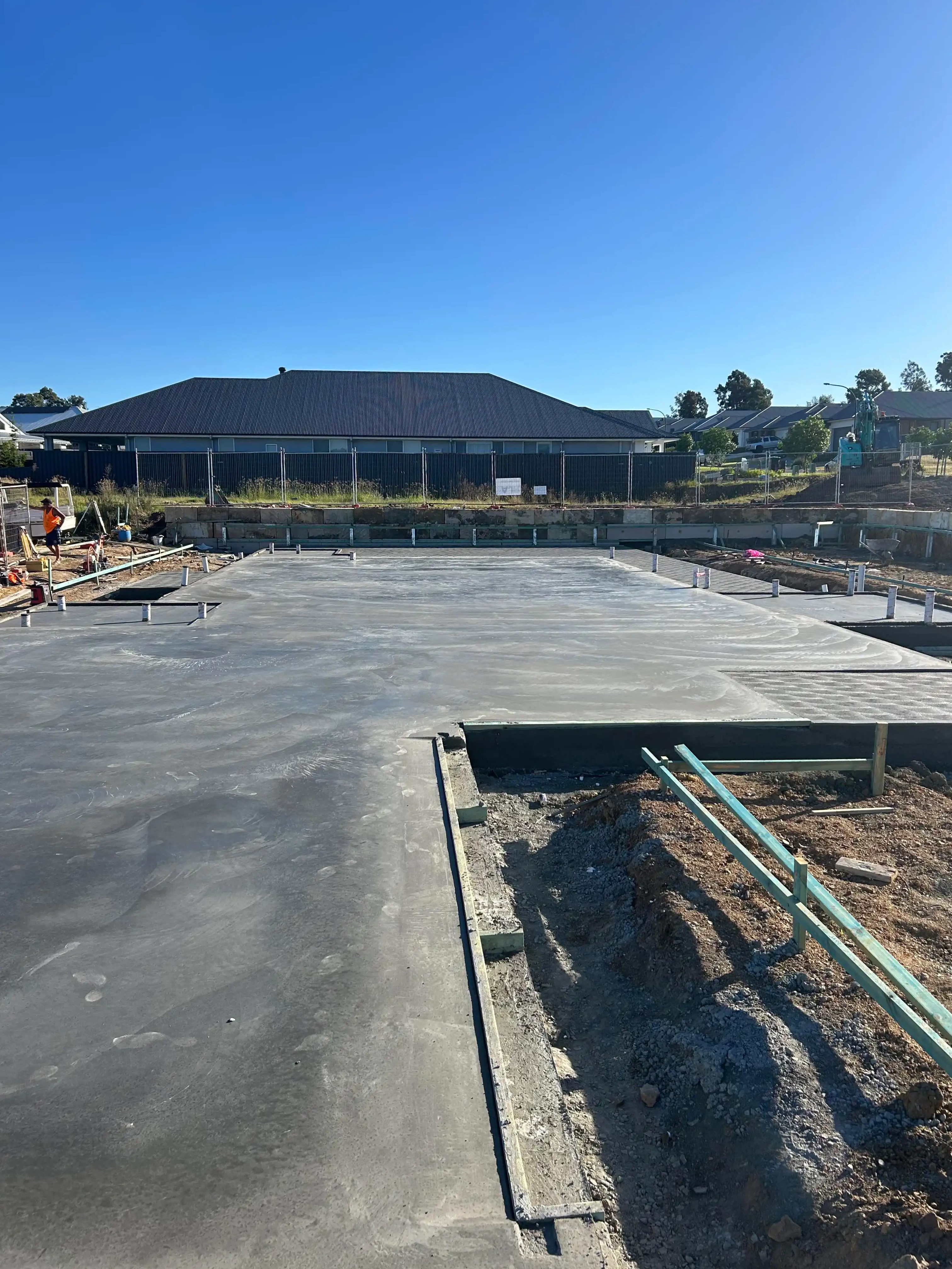 Durable concrete slab installation