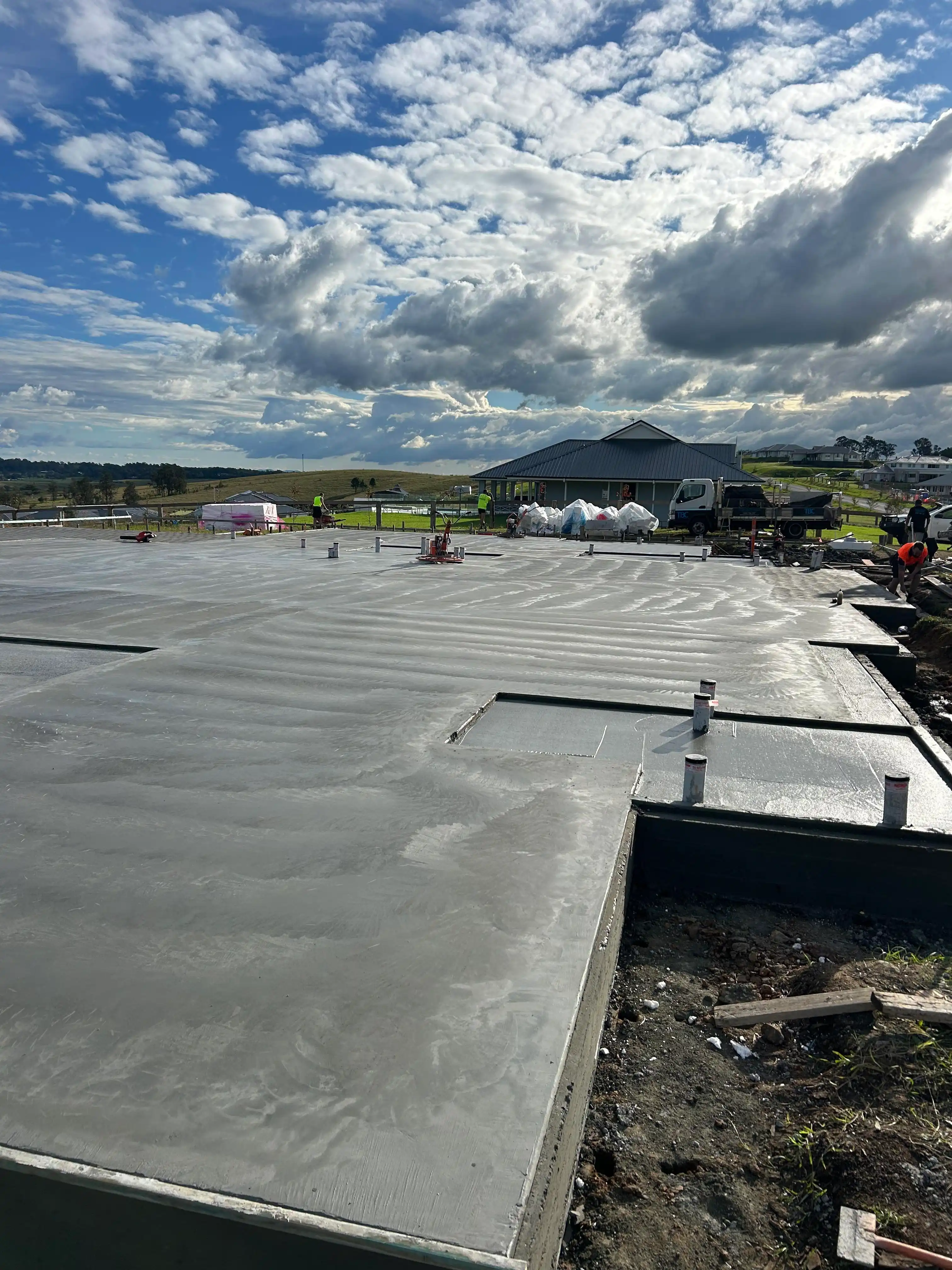 Completed concrete project