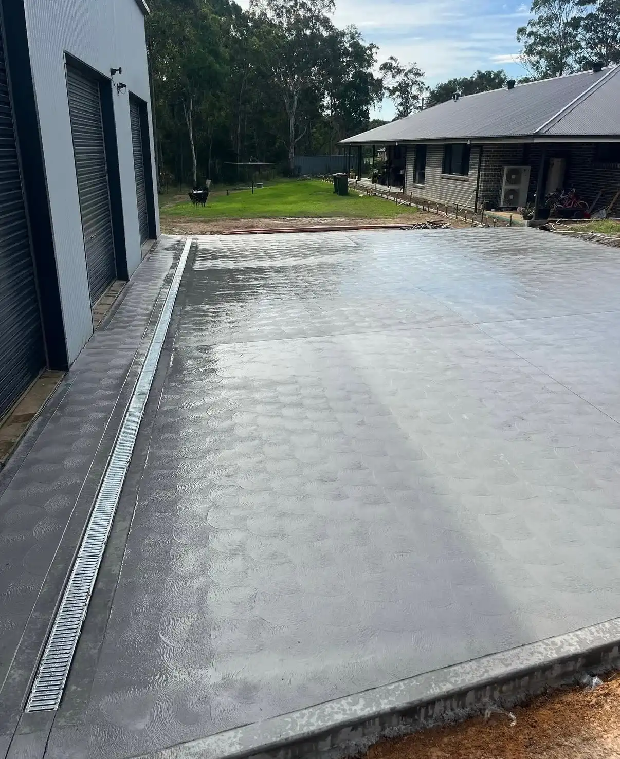 Completed concrete project