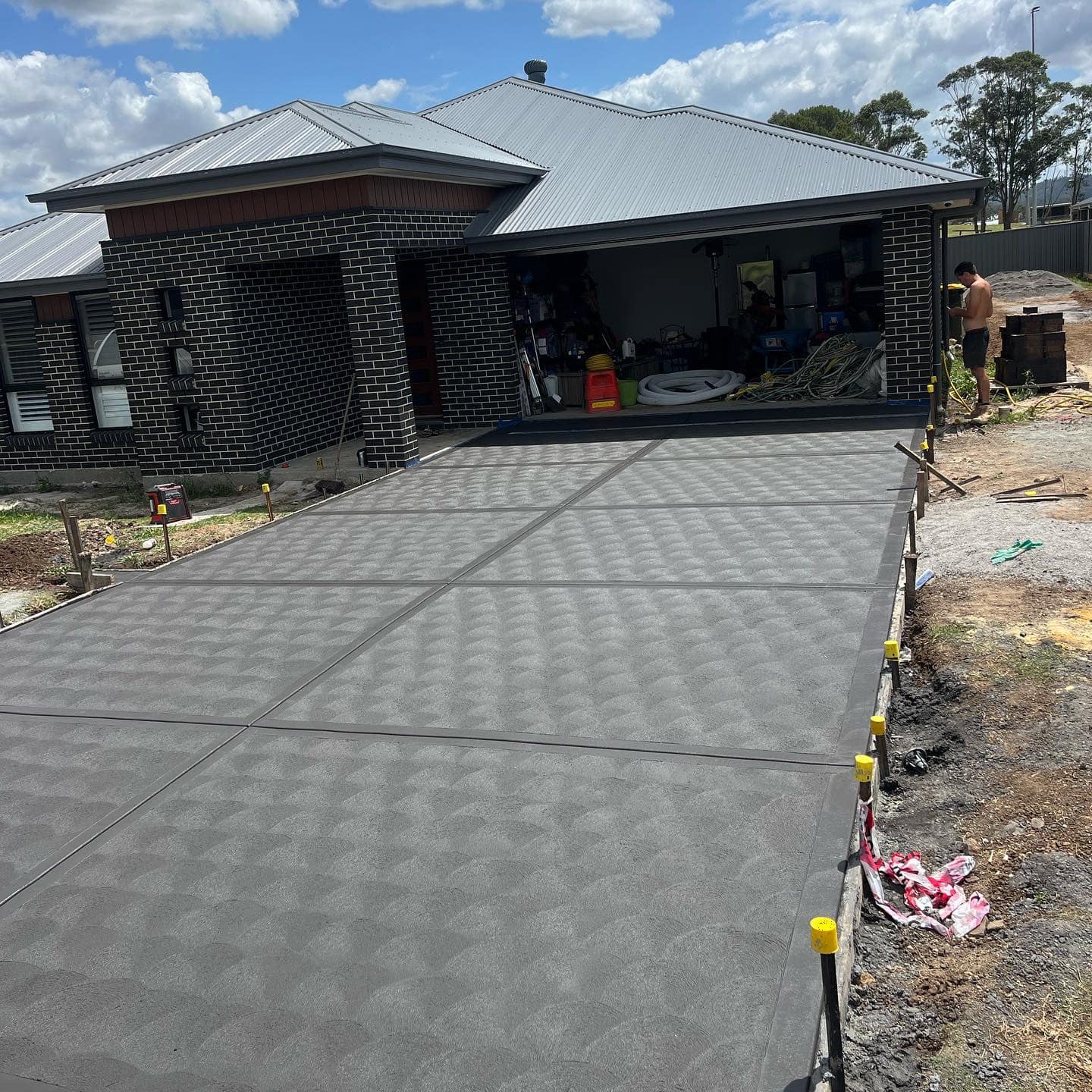 Completed concrete project