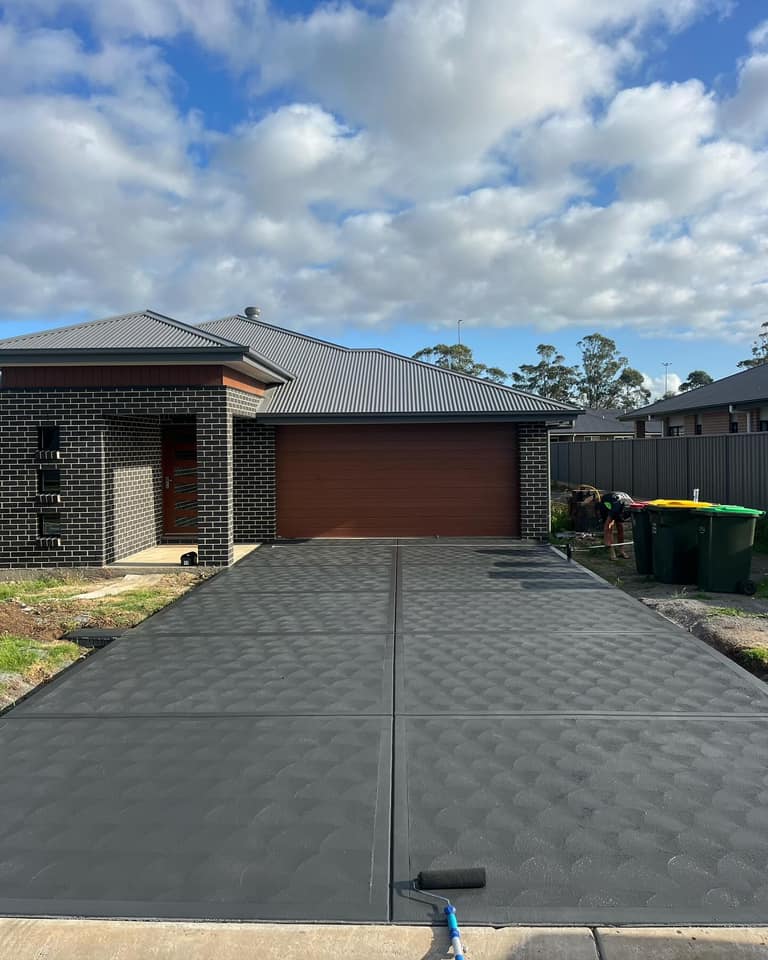 Completed concrete project